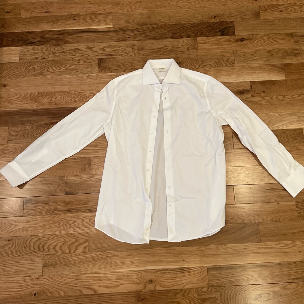 Suit Supply Egyptian Cotton White Men’s Dress Shirt